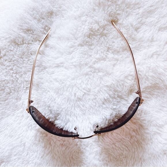 Ophelia Brown Floral Chic Sunglasses - Picture 5 of 10